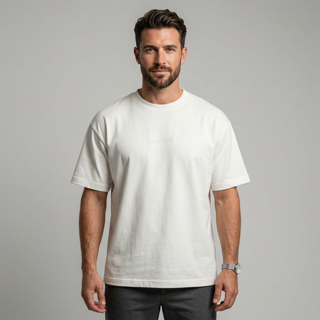 Arctic White Plain Tee